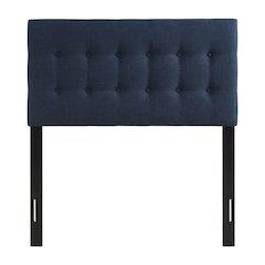 Upholstered Twin Fabric Headboard with Soft Padding and Classic Design