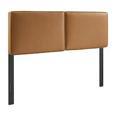 Vegan Leather King Headboard with Padded Upholstery and Durable Frame