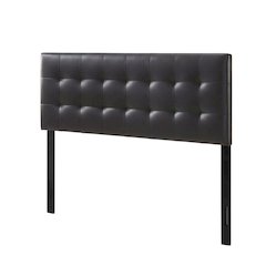 Upholstered Vinyl Queen Headboard with Padded Design and Durable Finish
