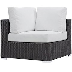 Outdoor Patio Corner Sofa With Cushions For Lounge Space