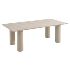 Outdoor Patio 87" Rectangular Aluminum Dining Table With Durable Frame