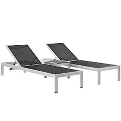 Aluminum Outdoor Lounge Set With Sturdy Backrest And Spacious Seating