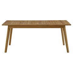 Teak Wood Extendable Outdoor Dining Table for Patio and Garden