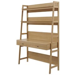 Modern Black Office Desk with Compact Design and Sturdy Construction