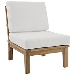 Adirondack Outdoor Teak Sofa With Cushions And Modern Design
