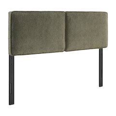 Boucle Fabric King Headboard with Soft Texture and Sturdy Frame Design