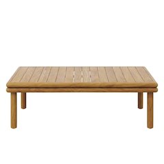 Modern Teak Wood Outdoor Coffee Table for Patio or Garden Use