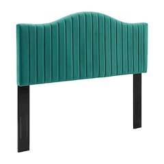 Channel Tufted Performance Velvet King Headboard, Plush Upholstery