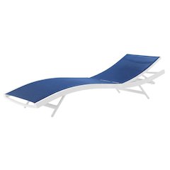 Outdoor Patio Chaise Lounge Chair In Durable Weatherproof Material