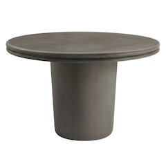Outdoor patio dining set with concrete table, 5-piece collection for outdoor use