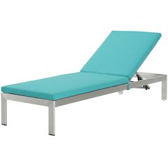 Aluminum Outdoor Lounge Chair With Cushions And Comfortable Backrest