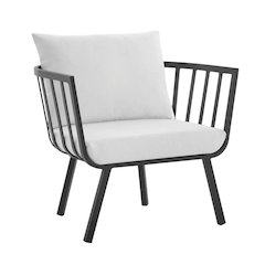 Outdoor Patio Aluminum Armchair For Lounge Relaxation