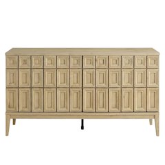 Wooden Sideboard Buffet Cabinet with Storage Credenza for Dining Room, Hickory