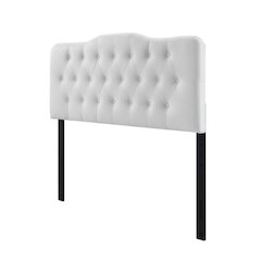 Upholstered Vinyl Queen Headboard with Stylish Design and Durable Finish