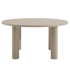 Aluminum Outdoor Dining Table with Round Top and Sturdy Base