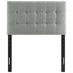 Upholstered Fabric Twin Headboard with Soft Padding and Elegant Style