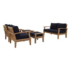 Marina 5 Piece Outdoor Patio Teak Set
