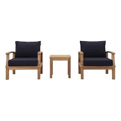 Marina 3 Piece Outdoor Patio Teak Set