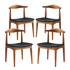 Tracy Wood Dining Chairs Set of 4