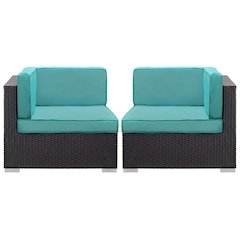 Gather Outdoor Patio Corner Sectional Set of 2
