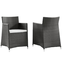 Junction Outdoor Patio Wicker Armchair Set of 2