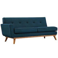 Engage Left-Arm Upholstered Fabric Loveseat