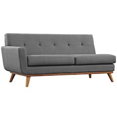Engage Left-Arm Upholstered Fabric Loveseat