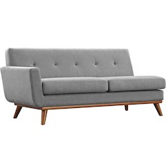 Engage Left-Arm Upholstered Fabric Loveseat