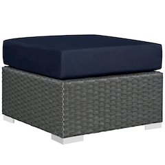 Sojourn Outdoor Patio Sunbrella Ottoman