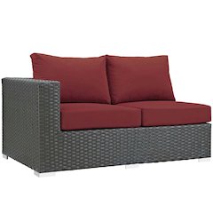 Sojourn Outdoor Patio Sunbrella Left Arm Loveseat
