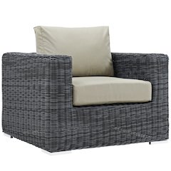 Summon Outdoor Patio Fabric Sunbrella Armchair