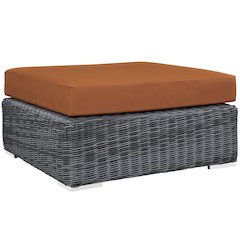 Summon Outdoor Patio Sunbrella Square Ottoman