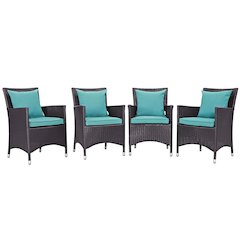 Convene 4 Piece Outdoor Patio Dining Set