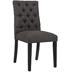 Duchess Button Tufted Fabric Dining Chair