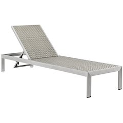 Shore Outdoor Patio Aluminum Rattan Chaise