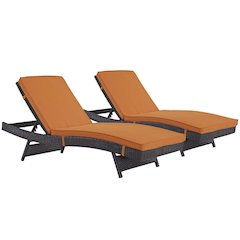 Convene Outdoor Patio Chaise Set of 2