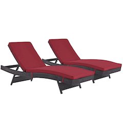 Convene Outdoor Patio Chaise Set of 2