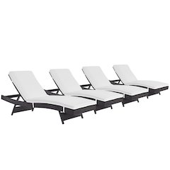 Convene Outdoor Patio Chaise Set of 4