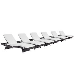 Convene Outdoor Patio Chaise Set of 6