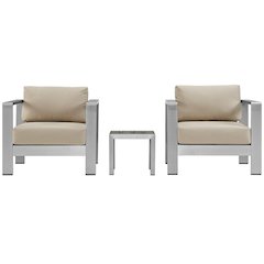 Shore 3 Piece Outdoor Patio Aluminum Set