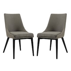 Viscount Fabric Dining Side Chair Set of 2