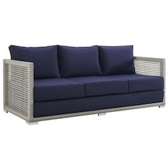 Aura Outdoor Patio Wicker Rattan Sofa