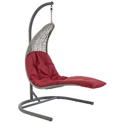 Landscape Hanging Chaise Lounge Outdoor Patio Swing Chair