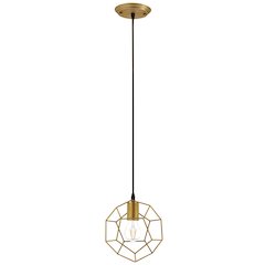 Pique Gold Metal Ceiling Fixture