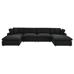 Commix 6-Piece Down Filled Overstuffed Sectional Sofa