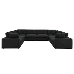 Commix 8-Piece Down Filled Overstuffed Sectional Sofa