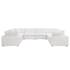Commix 8-Piece Down Filled Overstuffed Sectional Sofa
