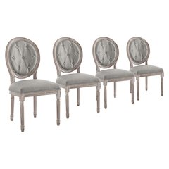 Arise Upholstered Fabric Dining Side Chair Set of 4