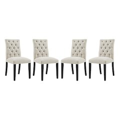 Duchess Fabric Dining Chair Set of 4