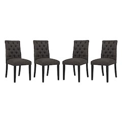 Duchess Fabric Dining Chair Set of 4